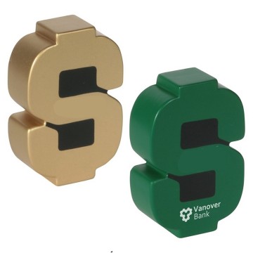 PU Squishy Dollar Sign Stress Ball